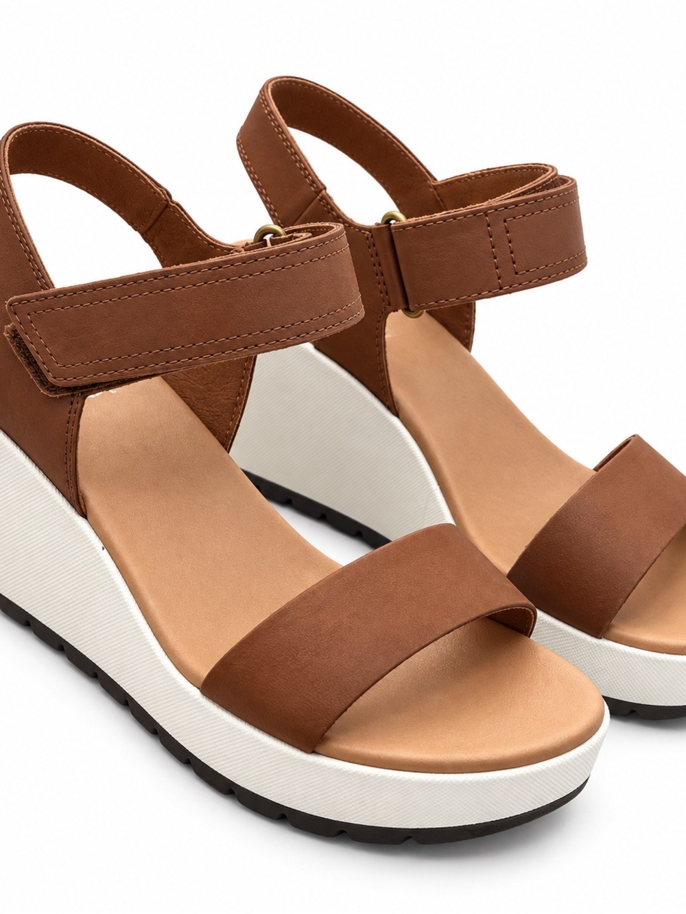SOREL Cameron Wedge Sandals Women’s 8.5 Velvet Tan Brown NIB